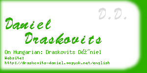 daniel draskovits business card